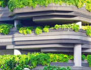 Gebäude mit Bepflanzung - Energiemanagement